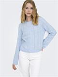 JDYAPRIL LIFE L/S O-NECK PULLOVER KNT cashmere blue
