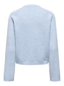 JDYAPRIL LIFE L/S O-NECK PULLOVER KNT cashmere blue