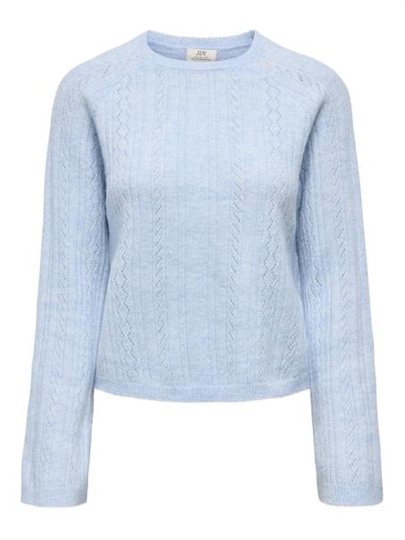 JDYAPRIL LIFE L/S O-NECK PULLOVER KNT cashmere blue