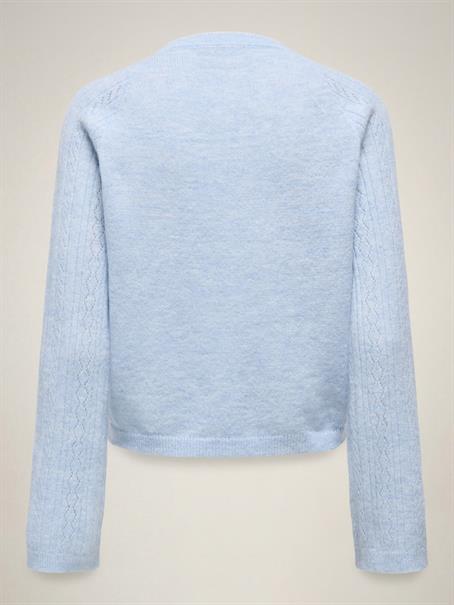 JDYAPRIL LIFE L/S O-NECK PULLOVER KNT cashmere blue