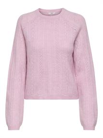 JDYAPRIL LIFE L/S O-NECK PULLOVER KNT fragrant lilac