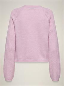 JDYAPRIL LIFE L/S O-NECK PULLOVER KNT fragrant lilac