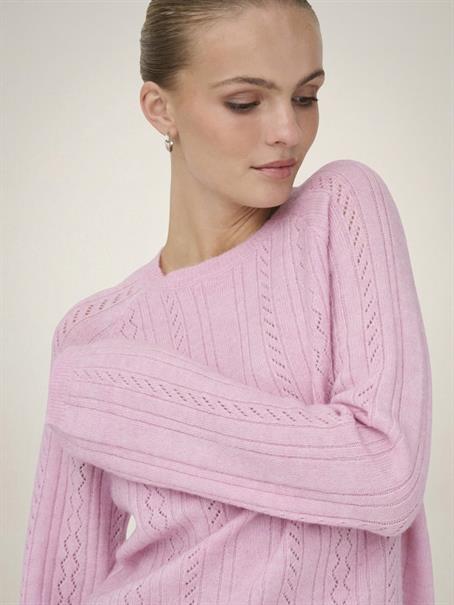 JDYAPRIL LIFE L/S O-NECK PULLOVER KNT fragrant lilac