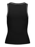 JDYASTA LIFE S/L CONTRAST TANK TOP JRS black