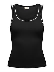 JDYASTA LIFE S/L CONTRAST TANK TOP JRS black