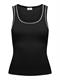JDYASTA LIFE S/L CONTRAST TANK TOP JRS black