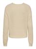 JDYBADUT L/S V-NECK STRUC GLITT PULL KNT crème brûlée