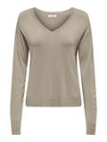 JDYBASICA L/S V-NECK PULLOVER KNT crockery
