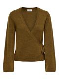 JDYBECKY L/S WRAP CARDIGAN KNT bison