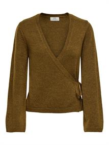 JDYBECKY L/S WRAP CARDIGAN KNT bison