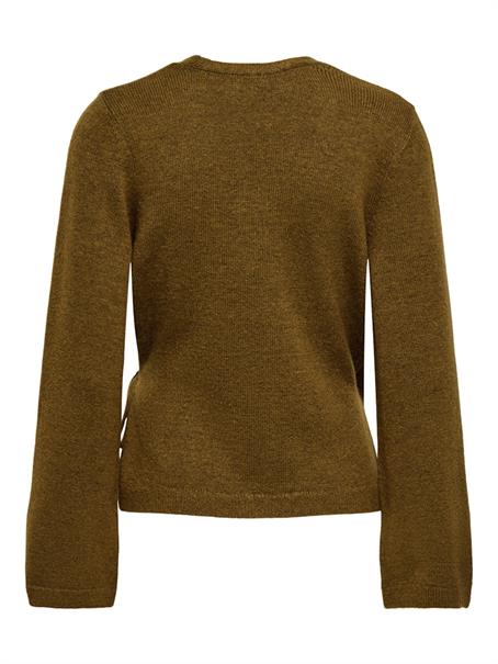 JDYBECKY L/S WRAP CARDIGAN KNT bison