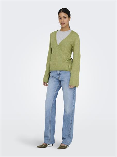 JDYBECKY L/S WRAP CARDIGAN KNT fern