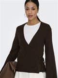 JDYBECKY L/S WRAP CARDIGAN KNT mole