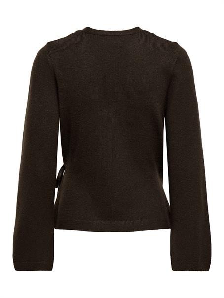 JDYBECKY L/S WRAP CARDIGAN KNT mole