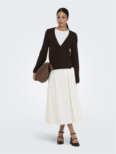 JDYBECKY L/S WRAP CARDIGAN KNT mole