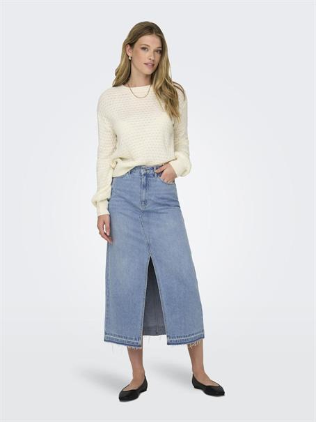 JDYBELLA HW LONG SKIRT DNM NOOS light blue denim