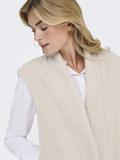 JDYBIRDY LIFE TEDDY OPEN VEST OTW NOOS pumice stone