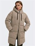 JDYBLAIR LONG HOOD PUFFER OTW SIJ NOOS walnut
