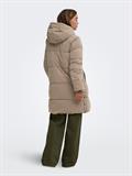 JDYBLAIR LONG HOOD PUFFER OTW SIJ NOOS walnut