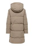 JDYBLAIR LONG HOOD PUFFER OTW SIJ NOOS walnut
