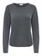 JDYBRIELLE L/S PULLOVER KNT dark grey melange