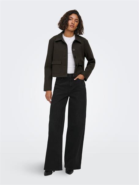 JDYCALLIE SHORT JACKET OTW HAB NOOS chocolate torte