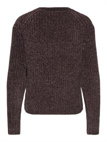 JDYCARIE L/S ON CHENILLE PULLOVER KNT coffee bean