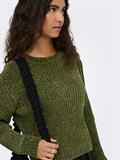 JDYCARIE L/S ON CHENILLE PULLOVER KNT sphagnum
