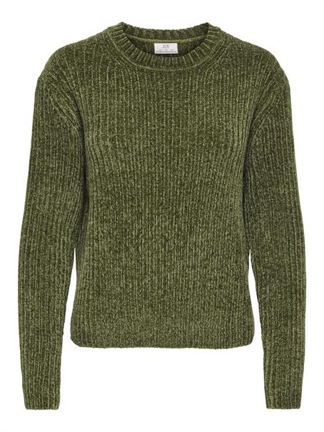 JDYCARIE L/S ON CHENILLE PULLOVER KNT sphagnum
