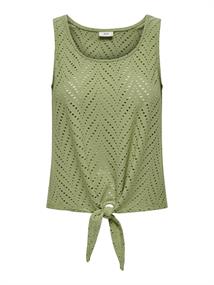 JDYCARLA CATHINKA S/L KNOT TOP JRS sage