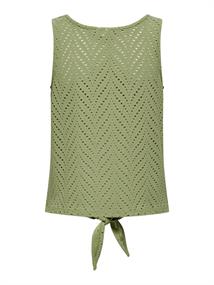JDYCARLA CATHINKA S/L KNOT TOP JRS sage
