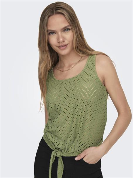 JDYCARLA CATHINKA S/L KNOT TOP JRS sage