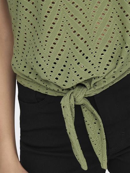 JDYCARLA CATHINKA S/L KNOT TOP JRS sage