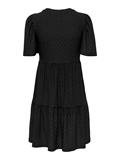 JDYCARLA CATHINKA S/S DRESS JRS NOOS black