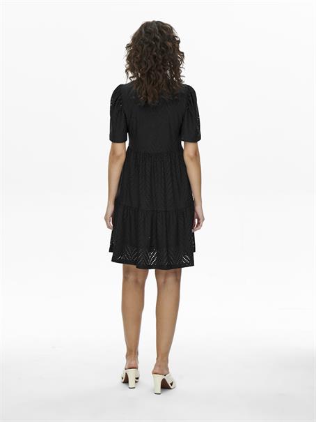 JDYCARLA CATHINKA S/S DRESS JRS NOOS black
