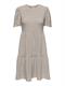 JDYCARLA CATHINKA S/S DRESS JRS NOOS chateau gray