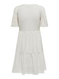 JDYCARLA CATHINKA S/S DRESS JRS NOOS cloud dancer