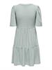 JDYCARLA CATHINKA S/S DRESS JRS NOOS gray mist