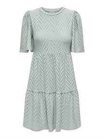 JDYCARLA CATHINKA S/S DRESS JRS NOOS gray mist