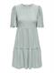 JDYCARLA CATHINKA S/S DRESS JRS NOOS gray mist