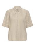 JDYCAYA LINEN LOOSE S/S SHIRT WVN DIA sandshell