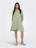 JDYCAYA LINEN S/S DRESS WVN NOOS laurel oak