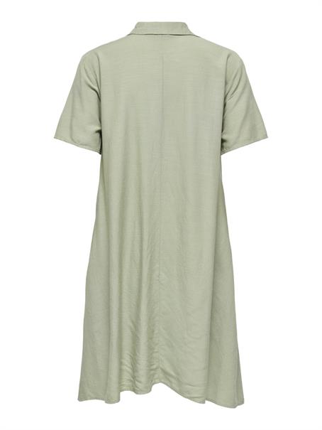 JDYCAYA LINEN S/S DRESS WVN NOOS laurel oak