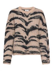 JDYCECILIE L/S ON ANIMAL PULLOVER KNT egret