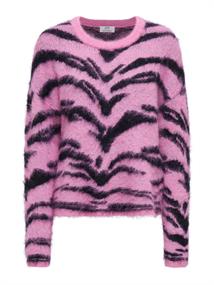 JDYCECILIE L/S ON ANIMAL PULLOVER KNT super pink