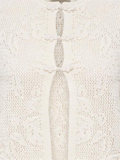 JDYCHRISTA S/L DETAIL VEST KNT egret