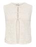 JDYCHRISTA S/L DETAIL VEST KNT egret