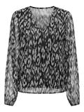 JDYCODY L/S V-NECK TOP WVN DIA black