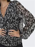 JDYCODY L/S V-NECK TOP WVN DIA black