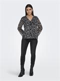 JDYCODY L/S V-NECK TOP WVN DIA black